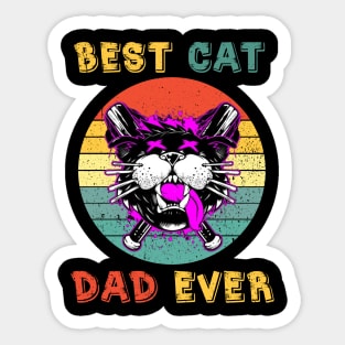 Best Cat Dad Ever Sticker